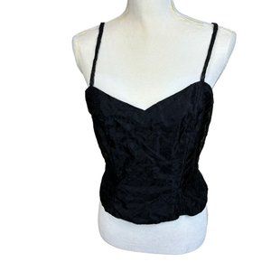 ZOLA Evening corset/bustier, size 6, diamond pattern, lined, zipper, quilted